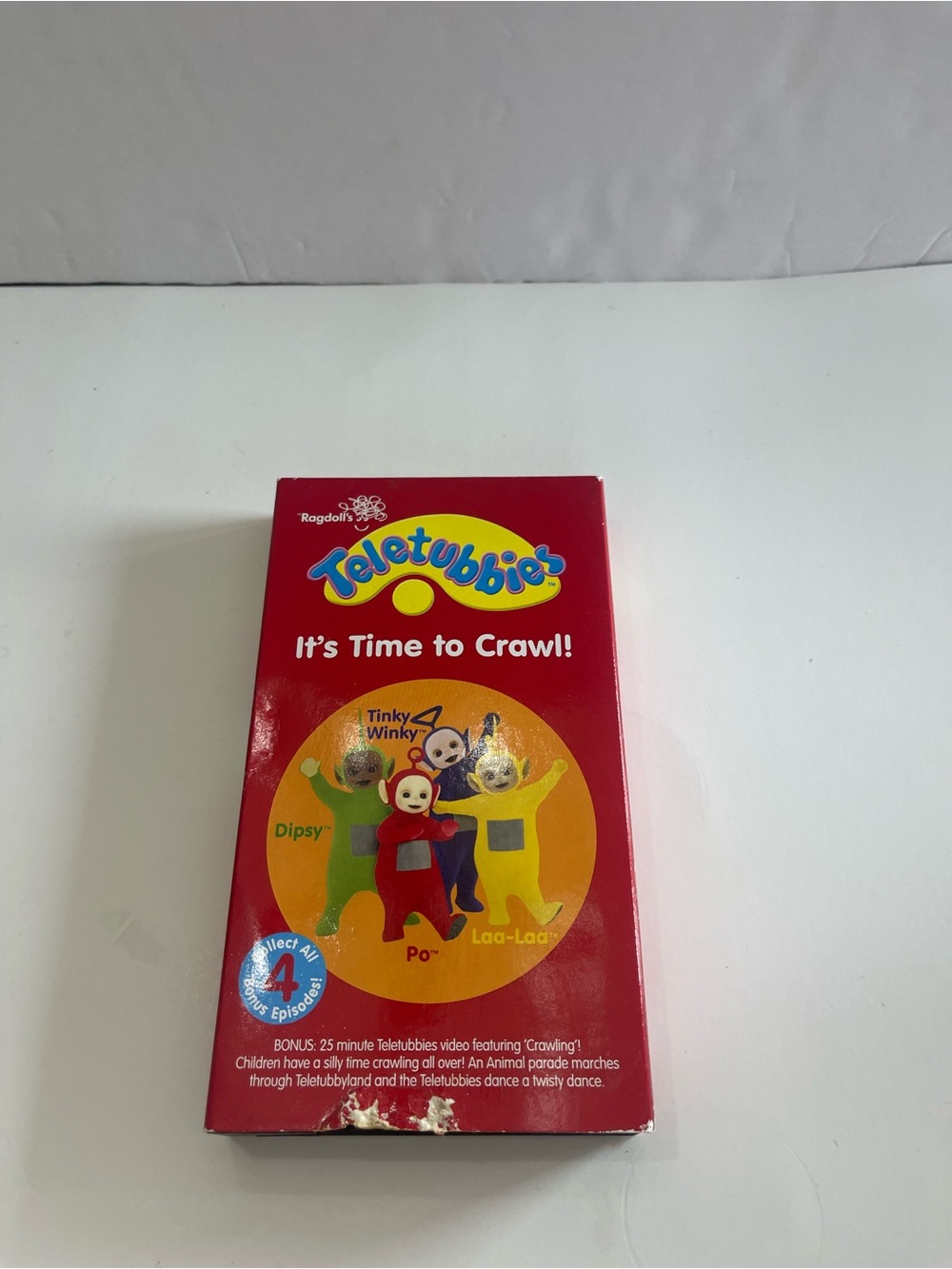 Teletubbies It’s Time To Crawl VHS Tape 2004 Ragdoll PBS Kids Preschool Learning